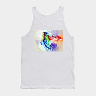 Watercolor Hummingbird Tank Top